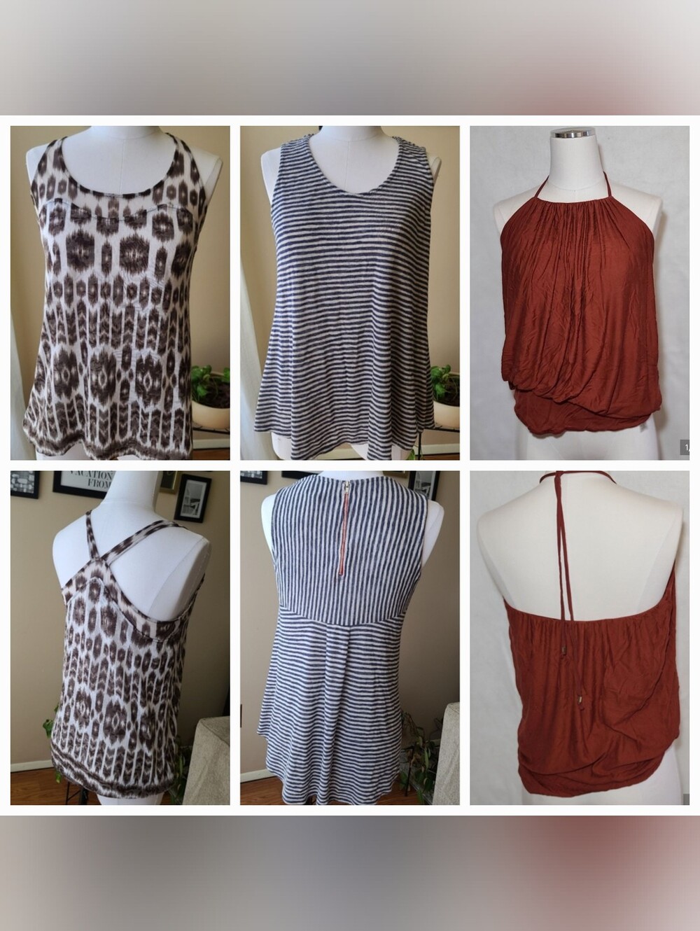 2 Tank Tops and 1 Halter
